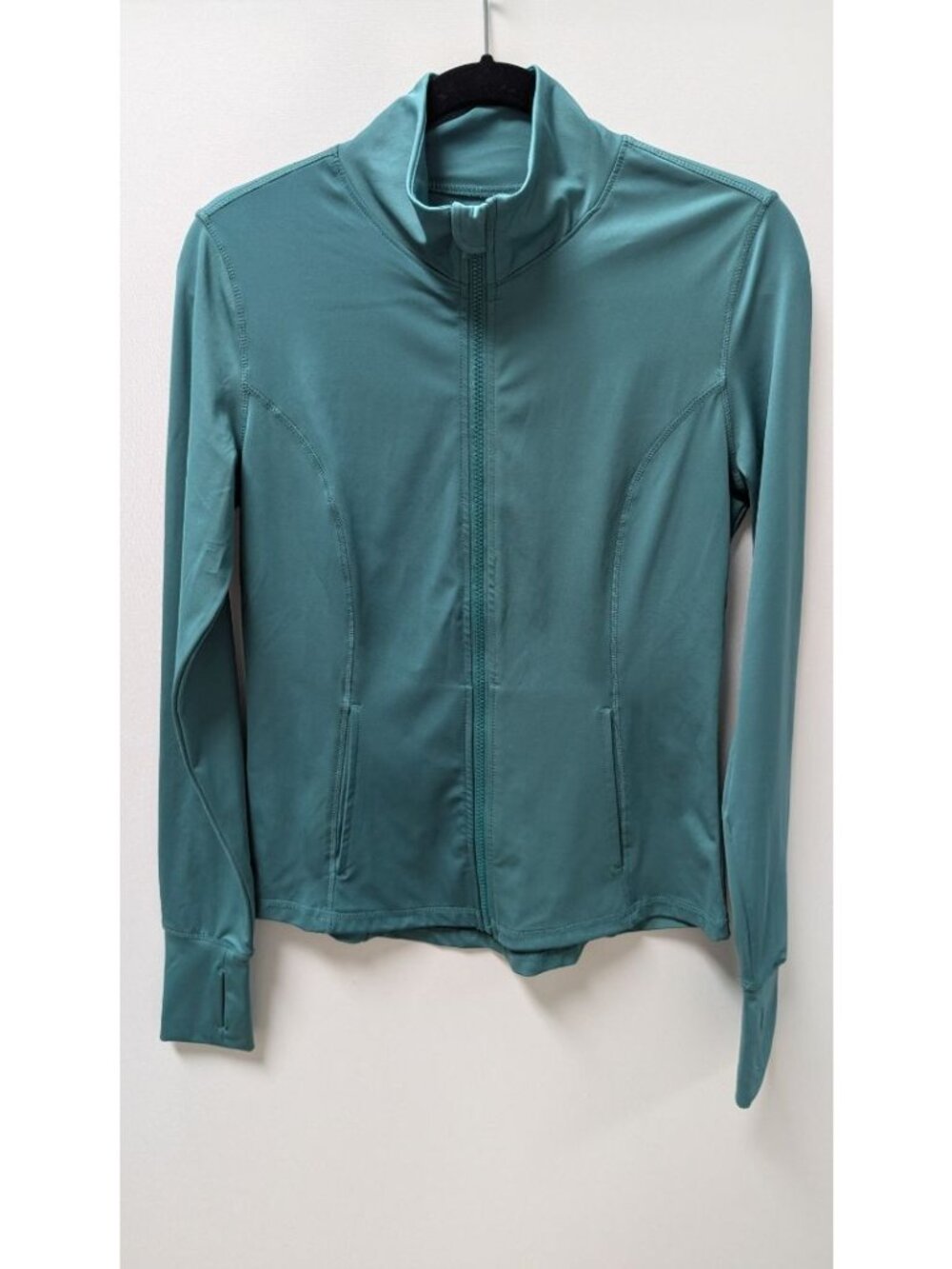 Catherine Malandrino Sport Teal Zippered Active Jacket